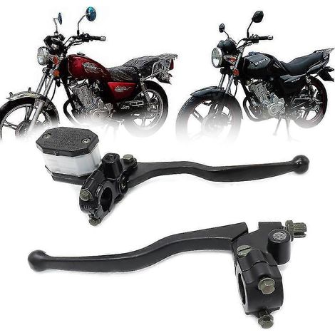 Levier d'embrayage universel noir pour moto CVO GN125, maître-cylindre de frein hydraulique, accès par poignée - Gauche CG125 (1/5)