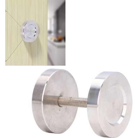 Scheunentorgriff – Runder Edelstahlgriff – Griff für Schiebetüren und Trennwände – 5 cm Durchmesser (1/5)