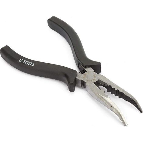 Pince becs coudés 6″ – acier haute teneur carbone – arrondis – ferme / résistante – usages multiples (1/5)