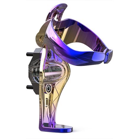 Porte-bidon pliable, stable, résistant à l'usure et léger en ABS pour motos et vélos (couleur titane). (1/5)