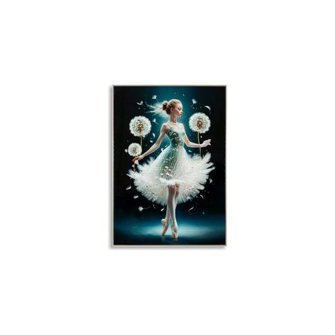 PAINTING ON CANVAS DANCING LACQUERED WITH FRAME -A- CM 72X4X102 (1/5)