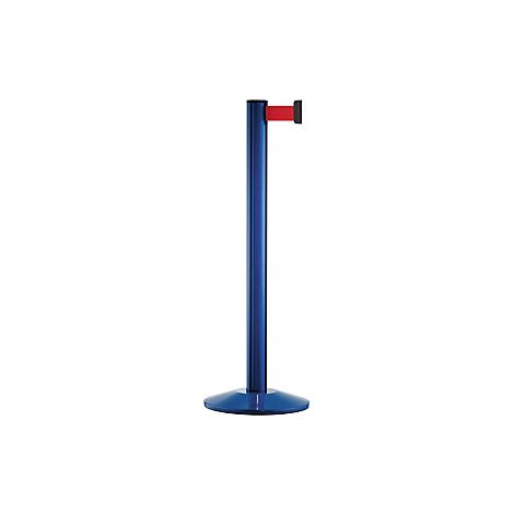 Poste de aluminio con cinta  poste azul  extracción 2300 mm  (1/2)
