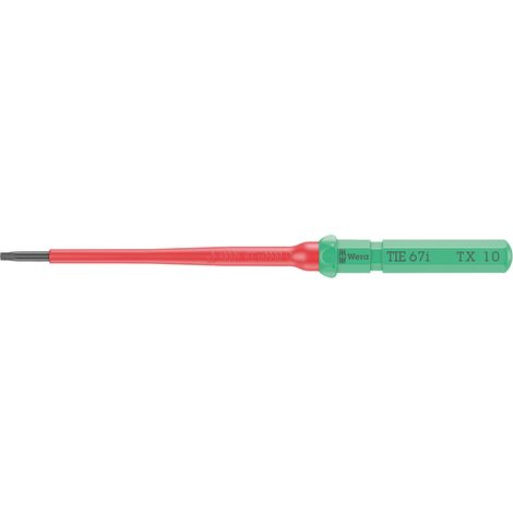 Wera Kraftform Kompakt VDE 67 i TX 10 x 157 mm TIE pour électricien TORX Lame interchangeable TX 10 Q833773 (1/5)