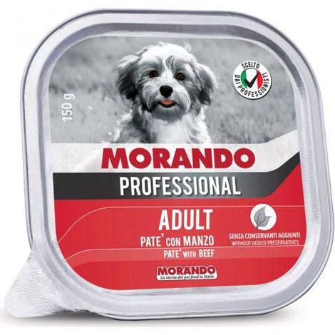 CIBO CANE MORANDO VSC 150 G PATE MANZO