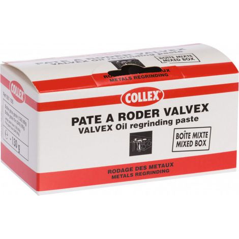 GEB – Pâte de polissage pour rodage des métaux – Grain fin et gros – Boîte mixte 130g – Élimine bavures et défectuosités de surface