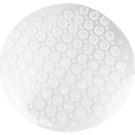 Tapis de Bain Confortable Rond Ventouses en PVC Blanc Antidérapant Salle de Bain Intérieure (1/5)