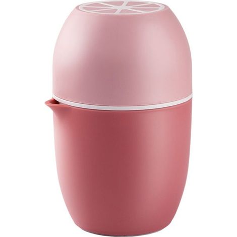 GDHZS- Presse agrume manuel avec un design unique en forme de citron deux modes d'utilisation pour différents fruits (Rose) (1/5)