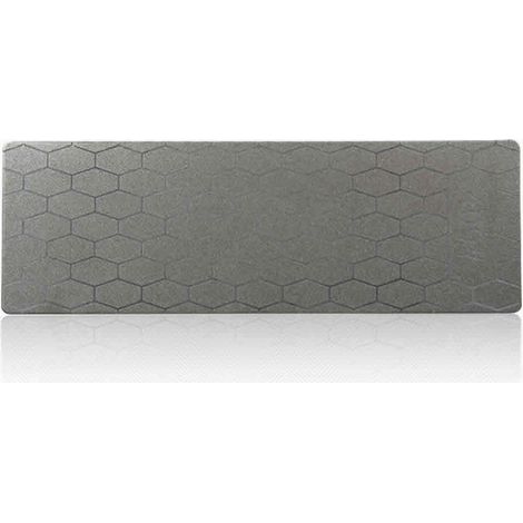 Pierre à aiguiser diamantée double face 400 nid d'abeille, affûteur et polisseur pour couteaux, outils, avec surface en nid d'abeille, lot de 1, usage professionnel et domestique. (1/3)