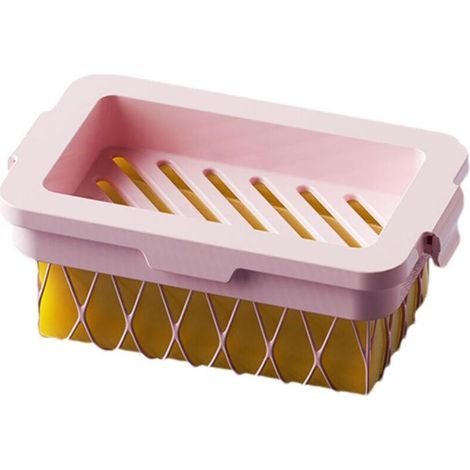 Seifenschale, Schaumbox, multifunktionaler Seifenhalter, Badezimmer-Seifenorganizer, abtropfbarer Seifenbehälter, rutschfeste Ablage, Tischbox mit Sockel