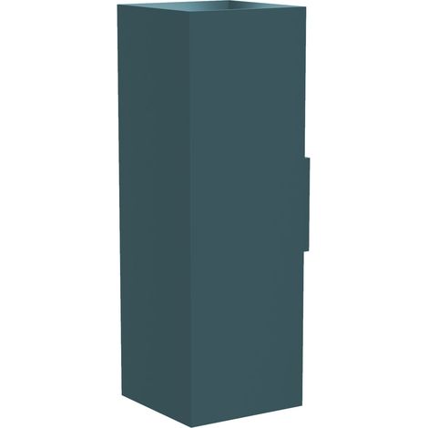 LUMICOM  CUBE Applique, 2X GU10, max 33W, metallo, blu mediterraneo, H18cm