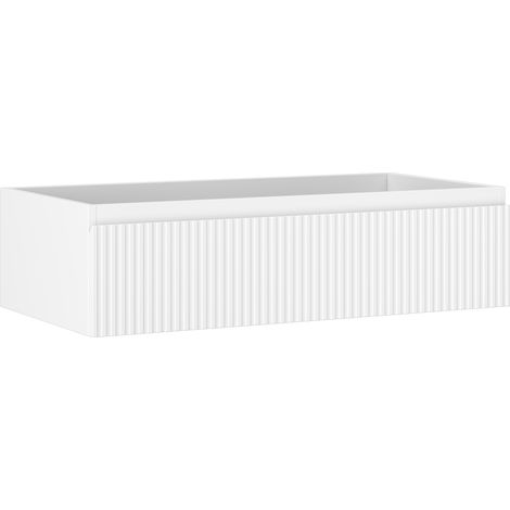 Mexen Rivel Badezimmerschrank 90 cm, 1 Schublade, geriffelt, weiß matt - 91A20-09023-1-BF01 (1/5)