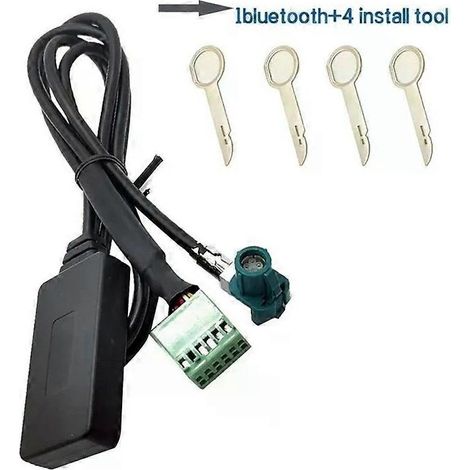 Adaptateur Bluetooth sans fil 12 broches pour voiture (AUX 50) avec câble audio, compatible avec A3, A4, B8, B6 et A6. (1/3)