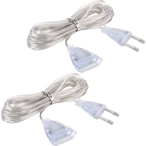 transparent extension cable, thin and flexible 2 wire cable, PVC material and pure copper (1/5)