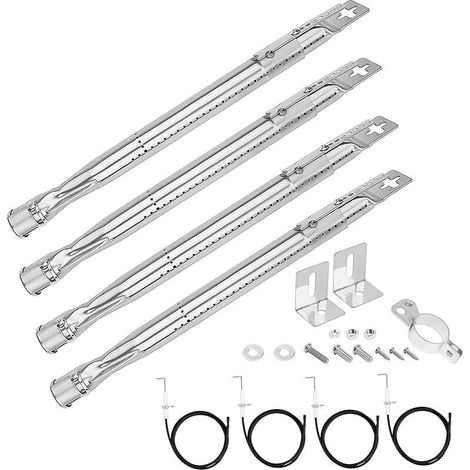 35.5 à 48.3CM Brûleur pour Charbroil, Landmann, Enders, Napoléon, Barbecook, Tepro, Campingaz, Taino, Proficook, 4 pièces (1/5)