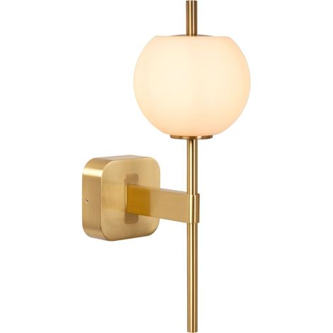 Applique murale salle de bains led 1xg9 ip44 or mat - lucide - elda (1/4)