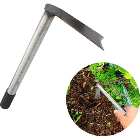 Petite houe de jardin, houes portatives pour le désherbage et le travail du sol, outils de jardinage durables pour le jardinage et l'agriculture en extérieur (1/4)