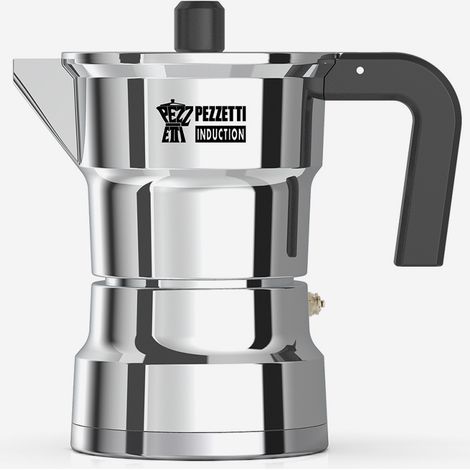 Caffettiera moka in alluminio per induzione 3 tazze Solidespress