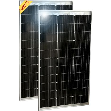Solarpanel, doppelseitiges Design, hohe Effizienz, Bifacial 100w 2 Stück (1/2)
