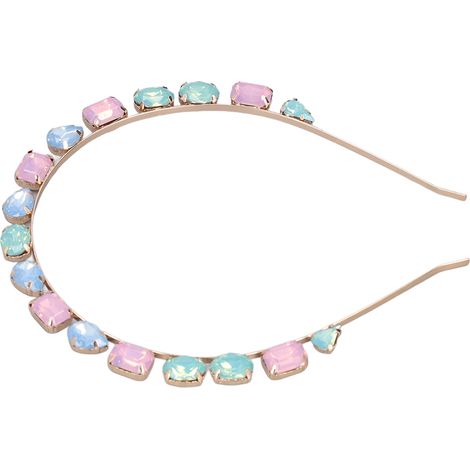 Bandeau Diamant Vert : Matériau de haute qualité, durable, confortable à porter et un élastique à cheveux brillant et éclatant. (1/5)