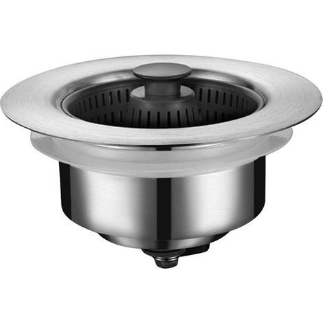 Filtre D Évacuation - Bouchon De Lavabo En Acier Inoxydable - Pour Évier Cuisine Salle De Bain - 1 Pièce (1/5)