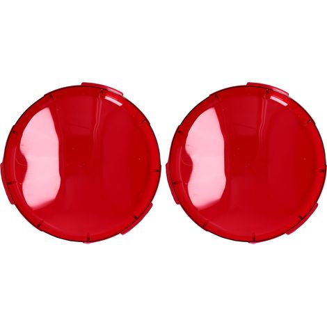 Capot de Lumière pour Spa - 2 Covers Transparents Rouges Plastique Diamètre 19cm pour Lampe Sous-marine Piscine