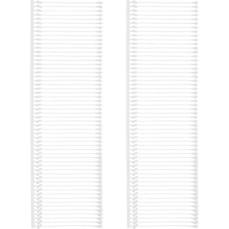 5000 Kunststoff-Verschlüsse für Preisschilder, Kleidung und Socken – 10,00 x 3,20 x 0,80 cm – Weiß (1/2)