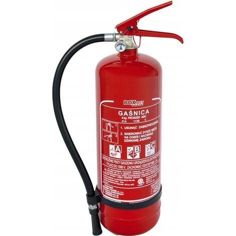 Estintore a polvere Boxmet GP-4x ABC 2025 da 4 kg + gancio GRATUITO