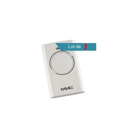 Télécommande FAAC XT2 868 SLH BLANC Pack de 2 (1/2)