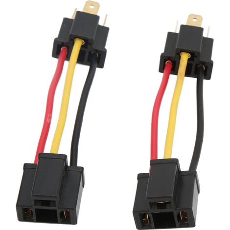 Kit adaptador para portalámparas de faros delanteros H4 (2 adaptadores), conversión LED sin soldadura, compatible con bombillas H4656 y H6052. (1/5)