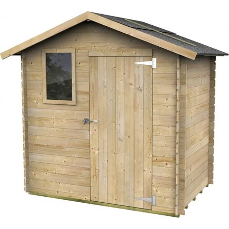 casetta in legno da giardino alce "livia" in abete 198x130x205 cm (1/5)