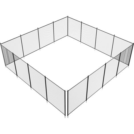 Clôture de Piscine Amovible 1,2 x 14,6 m, Barrière de Sécurité pour Piscine Enterrée Extérieure (1/5)