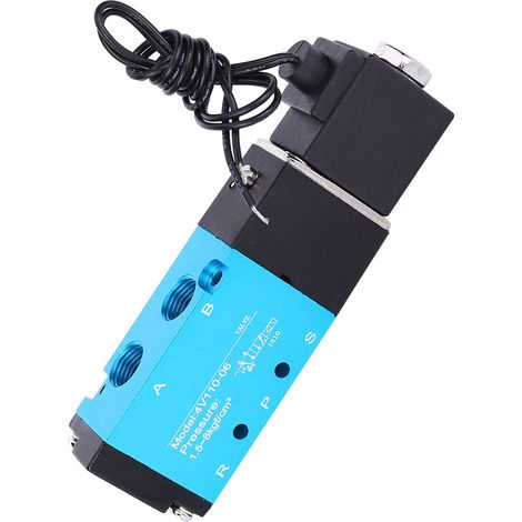 Magnetventil, 2-Wege, 5-fach, Aluminiumlegierung, hohe Empfindlichkeit, mit Kupferspule, 4V110-06 PT1/8 DC24V (1/5)
