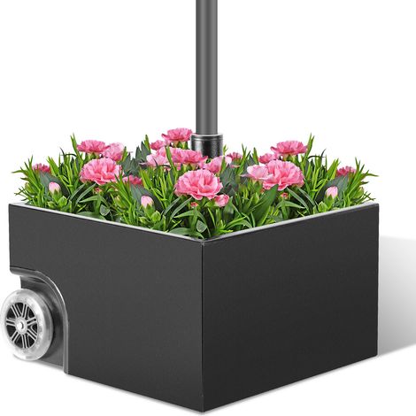 SWANEW Base parasole con tubo in acciaio inossidabile per diametro 38-48 mm  supporto per parasole/ombrello utilizzabile all'interno e all'aperto (1/5)