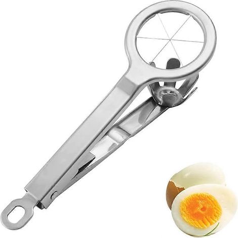 Coupe-œufs, coupe-œufs durs, outil de découpe d'œufs, trancheuse à œufs, professionnel, acier inoxydable (1/5)