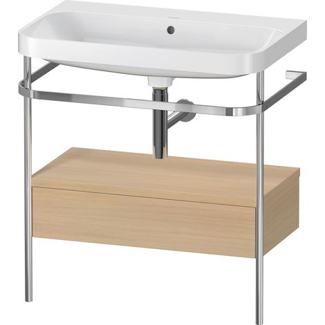 Duravit Happy D.2 Plus c-shaped Set avec console métallique et