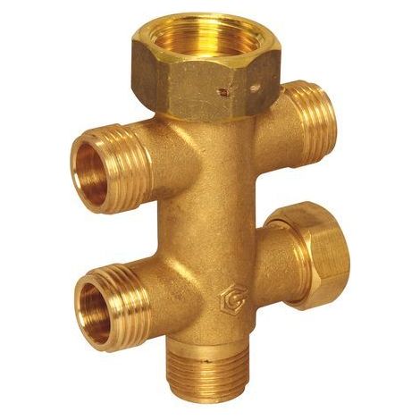 Flamco 5-fach Verteiler DN15 Überwurfmutter G3/4 - 5 x G1/2 AG, M1390440