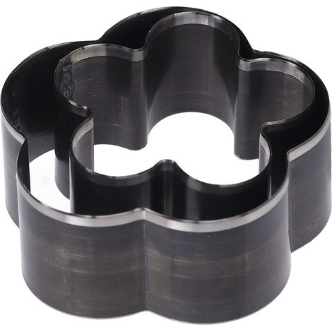 Lot de 2 emporte-pièce cuir forme fleur outil de découpe artisanat acier alliage 58mm 46mm avec boîte (1/5)