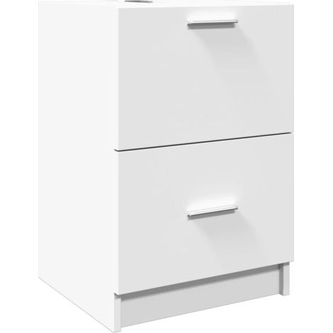 vidaXL Waschbeckenunterschrank weiß 40x37x59 cm aus Spanplatte