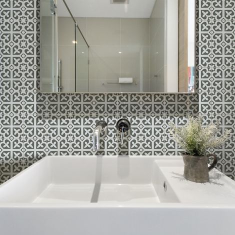 Sticker Mural Carrelage adhésif Cuisine Salle de Bain - 9 STICKERS CARRELAGES AZULEJOS FABRIZIO - 9stickers15x15cm (1/5)
