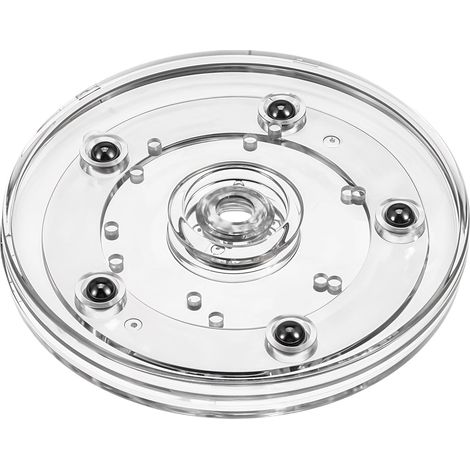 1 - Plateau Tournant - Accessoire De Rangement - Rotation 360 Degrés - Pour Épices Et Cosmétiques - Transparent - 9,9x1,2cm (1/5)