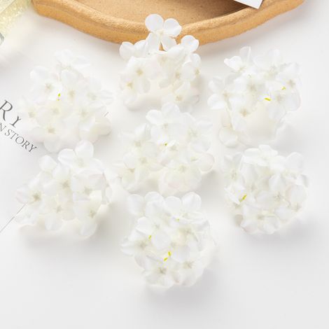 Couronne de fête en soie, hortensia, 20 pièces, fleurs artificielles, décoration de jardin de mariage, maison, accessoires de mariée (1/5)