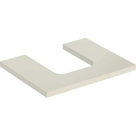 Placa de lavabo Geberit ONE, recortable en el centro, para lavabo (1/2)
