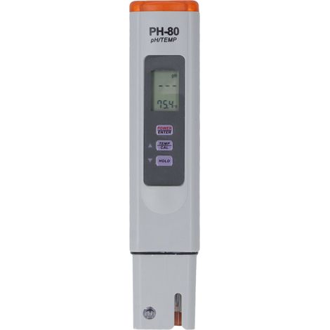 PH-80 Appareil portable multifonctionnel 2 en 1 pour la mesure du pH et de la température de l'eau - Stylo de test de qualité de l'eau pour aquarium (1/5)