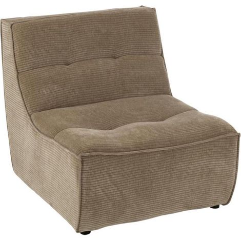 Module Canapé Matelassé "Grid" 97cm Taupe Foncé (1/5)