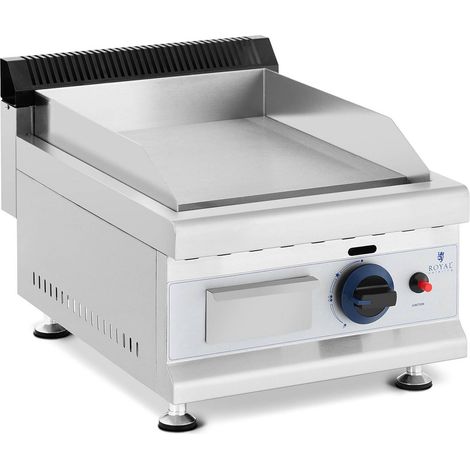 Fry Top A Gas Da Banco Piastra Liscia 35 x 40 cm Propano/Butano 3000W Inox (1/7)