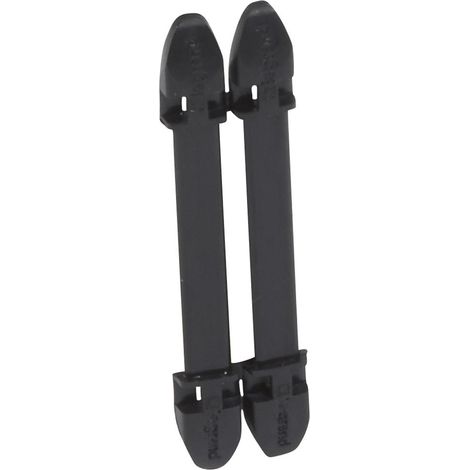 100 Porte-repères noir Duplix 7 caractères LEGRAND 038450 (1/2)