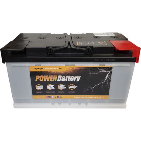 Batterie décharge lente POWER BATTERY - 12v - 130ah