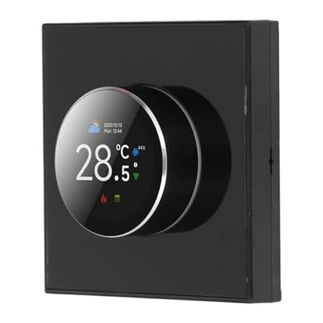 Contrôleur de Température de Thermostat Intelligent WiFi, Contrôle par Bouton Programmable Hebdomadaire/Application Mobile/Commande Vocale Compatible avec L'application (1/5)