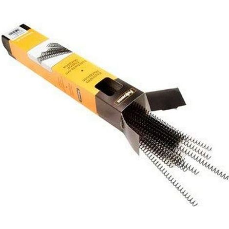 Confezione da 100 spirali metalliche 20 mm. nere fellowes