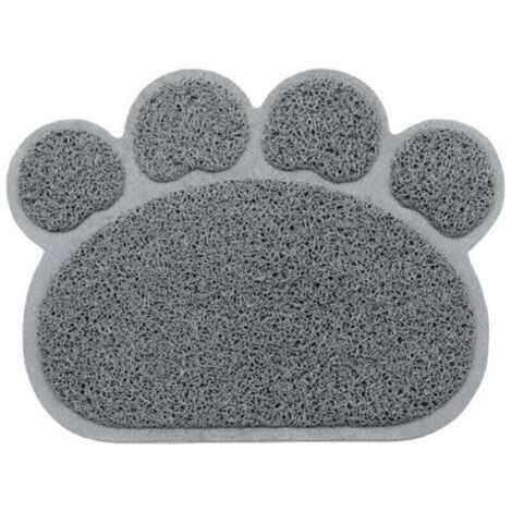 2pcs Tapis Extérieur de Toilette en Forme Patte pour Chat 40 x 30 cm (1/2)
